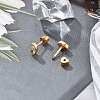 304 Stainless Steel Rhinestone Stud Earrings for Women EJEW-M068-03G-6