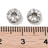 Brass Micro Pave Cubic Zirconia Beads KK-C051-32P-02-2