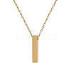 304 Stainless Steel Rectangle Pendant Urn Ashes Necklaces NJEW-WH0036-031G-1