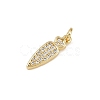 Brass Micro Pave Cubic Zirconia Charms LS-KK-H077-02G-06-2