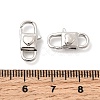 Heart Brass Lobster Claw Clasps KK-Z147-12P-3