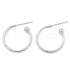 Brass Stud Earrings EJEW-L245-001P-4