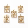 Natural Shell Pendants X-KK-C100-01G-1