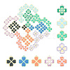 54Pcs 9 Colors Acrylic Pendants OACR-SC0001-07-1