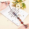 Wire Wrapped Chips Natural Gemstone Big Pendant Decorations HJEW-WH0021-32-3