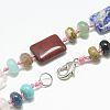 Natural & Synthetic Beaded Necklaces NJEW-S395-25-2