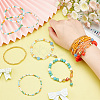 2 Sets 2 Style Natural Dyed Malaysia Jade & Agate & Synthetic Turquoise & Glass Seed Beaded Stretch Bracelets Set BJEW-PH0004-29-3