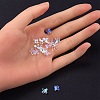 Transparent Spray Painted Glass Beads GLAA-YW0003-10-6