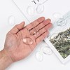 Transparent Oval Glass Cabochons X-GGLA-R022-35x25-7