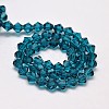 Imitate Austrian Crystal Bicone Glass Beads Strands X-GLAA-F029-4x4mm-01-2