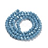 Electroplate Opaque Glass Beads Strands EGLA-A035-P6mm-A19-2