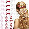 12Pcs Star Iron Snap Hair Clips OHAR-CP0001-24A-1