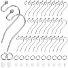 300Pcs 304 Stainless Steel Earring Hooks DIY-SP0001-04-1