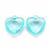 Transparent Acrylic Pendants TACR-T024-03B-946-2