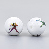 Electroplate Glass Beads EGLA-S178-11L-08-2