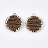 Faux Suede Woven Pendants FIND-S306-10A-2