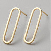 Rack Plating Brass Stud Earring Findings KK-WH0064-26A-G-1