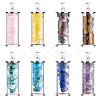 8Pcs 8 Style Alloy & Glass Wish Bottle Pendants G-PH0001-45-1
