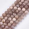 Natural Sunstone Beads Strands X-G-S333-8mm-038-1