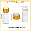 40Pcs Clear Glass Bottles Bead Containers CON-SC0001-15B-02-2