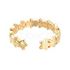 Adjustable Brass Cuff Rings RJEW-M135-04G-3