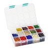 375G 15 Colors Glass Seed Beads SEED-JP0004-01-4mm-6
