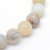 Round Natural Flower Amazonite Bead Strands G-R345-6mm-17-3
