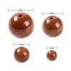340Pcs 4 Sizes Synthetic Goldstone Beads Strands G-LS0001-11-3