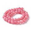 Dyed Natural White Jade Imitation Beads Strands G-I299-F-6mm-3