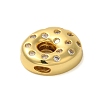 Rack Plating Brass Micro Pave Clear Cubic Zirconia Perdants KK-C067-11G-O-2