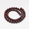 Natural Brecciated Jasper Round Beads Strands G-P075-14-8mm-2