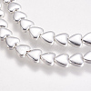 Electroplate Non-magnetic Synthetic Hematite Beads Strands G-K239-17B-2