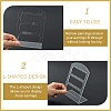 Organic Glass Earring Display Racks X-EDIS-N001-02B-5