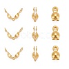 Brass Bead Tips KK-N0070-03G-1