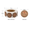 8 Rolls 4 Style Bake Theme Self-Adhesive Kraft Paper Stickers DIY-LS0003-42-3