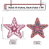 12Pcs 12 Colors Star Glitter Hotfix Rhinestone DIY-PH0006-97-5