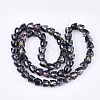 Electroplated Glass Beads X-EGLA-T016-01-A01-2