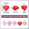 40Pcs 5 Styles Handmade Polymer Clay Charms CLAY-SC0002-91B-2