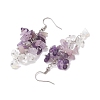 Natural Amethyst Earrings EJEW-TA00462-04-4