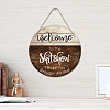 Wooden Hanging Plate HJEW-WH0027-002-3