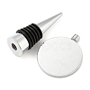 Alloy Wine Bottle Stopper Cabochon Settings LS-AJEW-Z016-02B-P-2