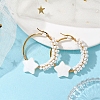 Brass Hoop Earrings EJEW-JE05680-2
