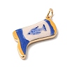 Printed Brass Pendants KK-H253-01B-G01-2