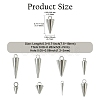 80Pcs 8 Styles Stainless Steel Pendants STAS-CJ0002-85-2