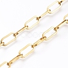 Ion Plating(IP) 304 Stainless Steel Paperclip Chains CHS-D030-02G-5