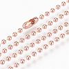 304 Stainless Steel Ball Chain Necklace MAK-R012-02RG-1