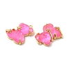 Transparent Resin Crystal Rhinestone Pendants KK-H438-04G-07-3