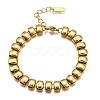 304 Stainless Steel Rectangle Link Chain Braceletes for Women BJEW-R022-01G-4