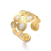 304 Stainless Steel Enamel Cuff Rings RJEW-M171-38G-1