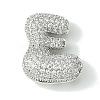 Rack Plating Brass Cubic Zirconia Pendants KK-S378-02P-E-1